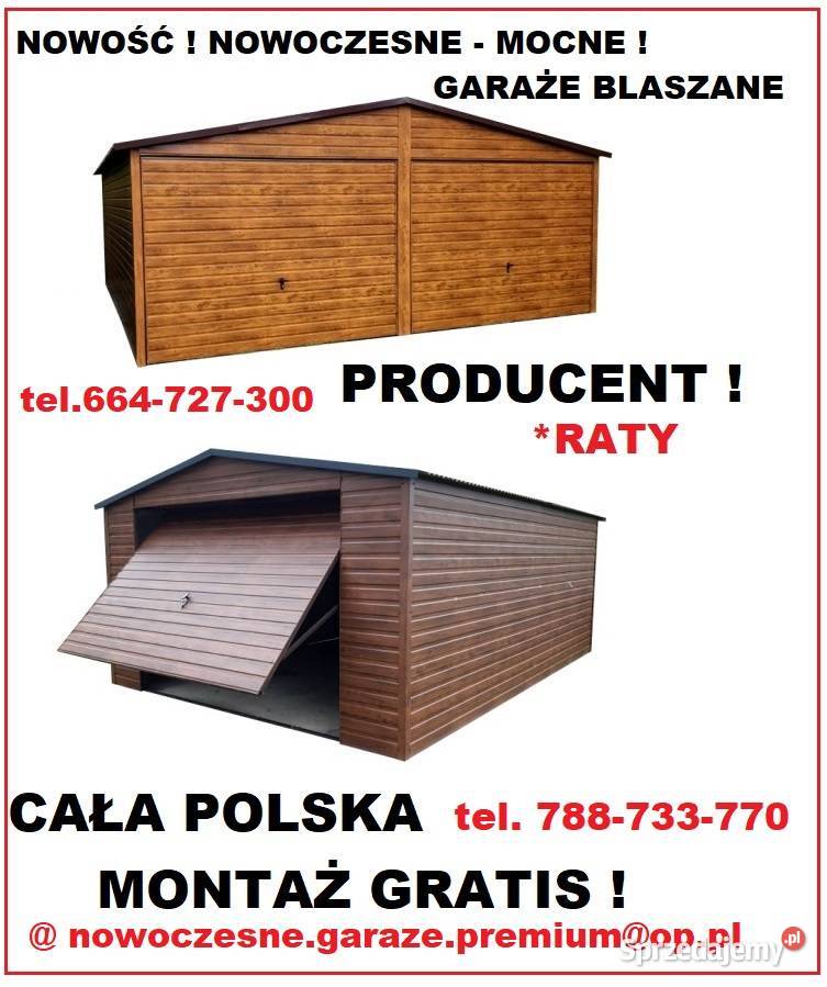 Garaż blaszany NA BUDOWĘ garaże MOCNE Szyki Bydgoszcz sprzedam