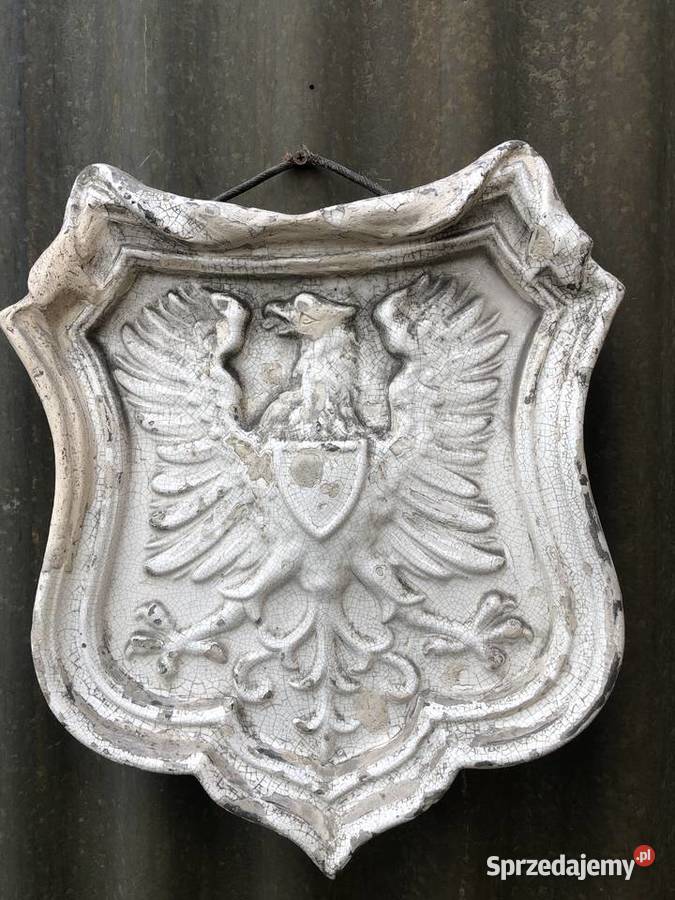 Antyk kafel Godło Orzeł biały Polska Antyki Łowicz