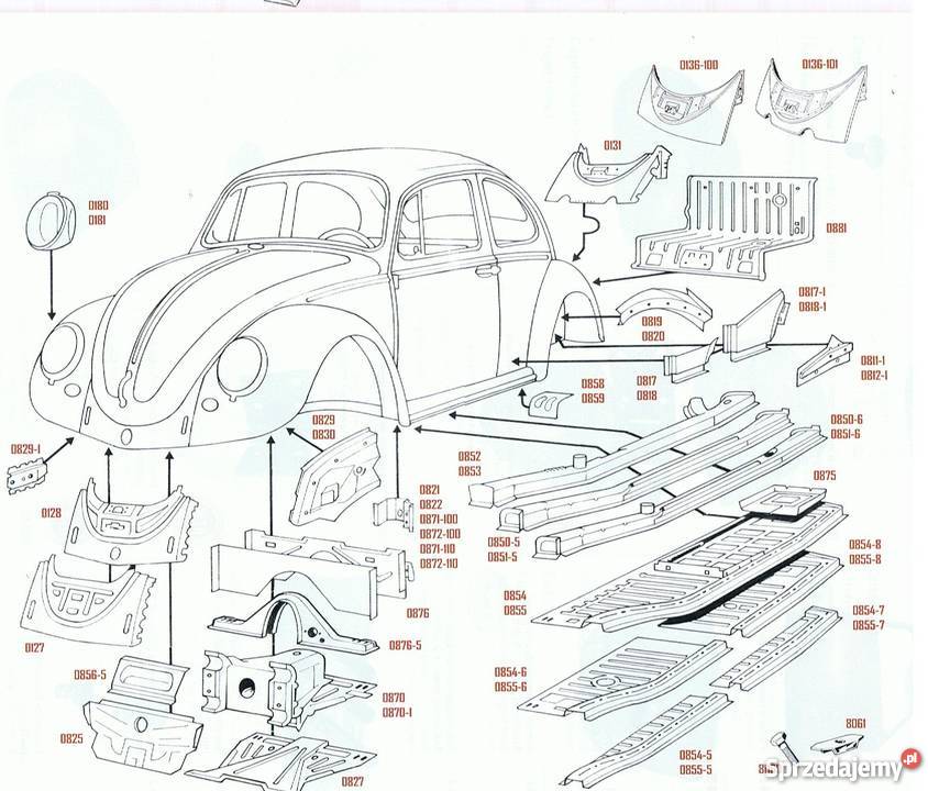 VW Garbus wszystkie nowe części mechaniczne i wielkopolskie Łobżenica