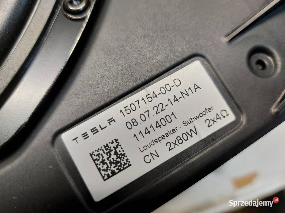 TESLA MODEL Y 2022r GŁOŚNIK SUBWOOFER 150715400D osobowe sprzedam
