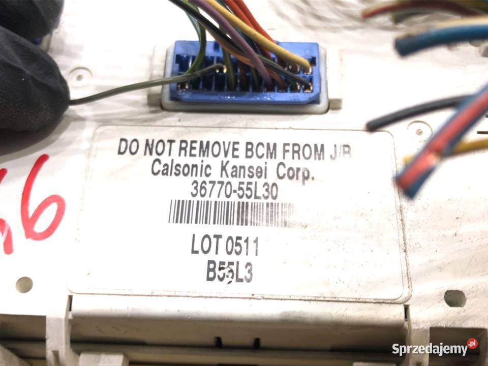 MODUŁ KOMFORTU BCM SUZUKI SX4 3677055L30