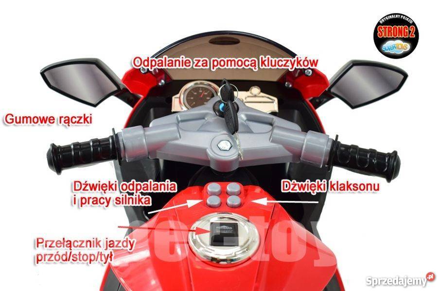 WIELKI MOTOR ŚCIGACZ RDG1 KLUCZYKI SUPER Pojazdy elektryczne i spalinowe Toruń sprzedam