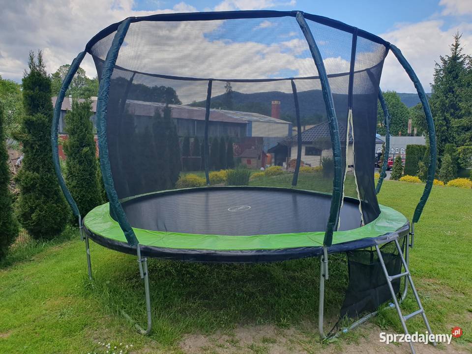 Trampolina ogrodowa 374 12FT z siatką i drabinką Mszana Dolna