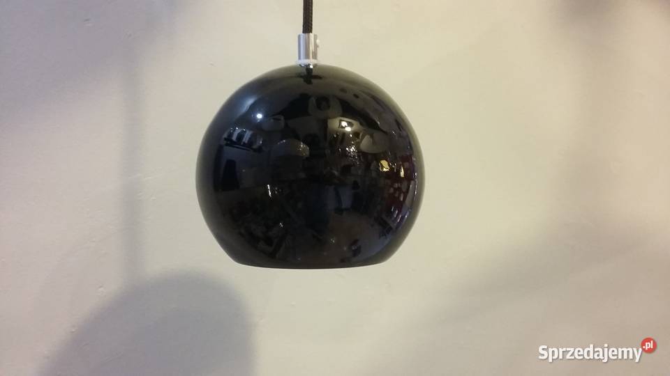 Lampa wisząca KULKA SZKŁO CZARNE do pokoju mazowieckie Warszawa