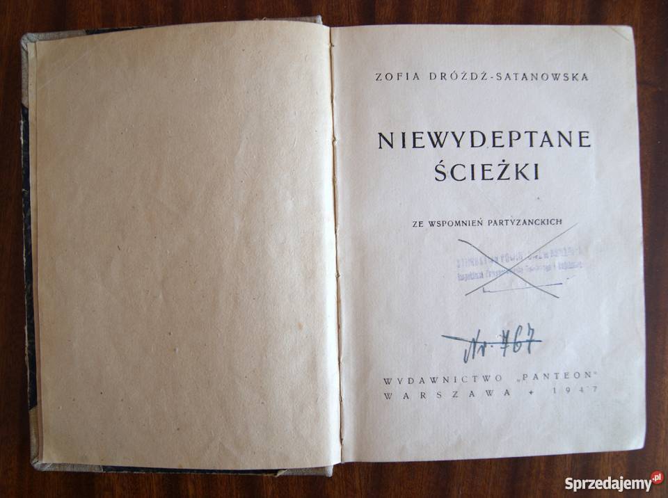 Zofia DróżdżSatanowska Niewydeptane ścieżki 1947 Proza i poezja