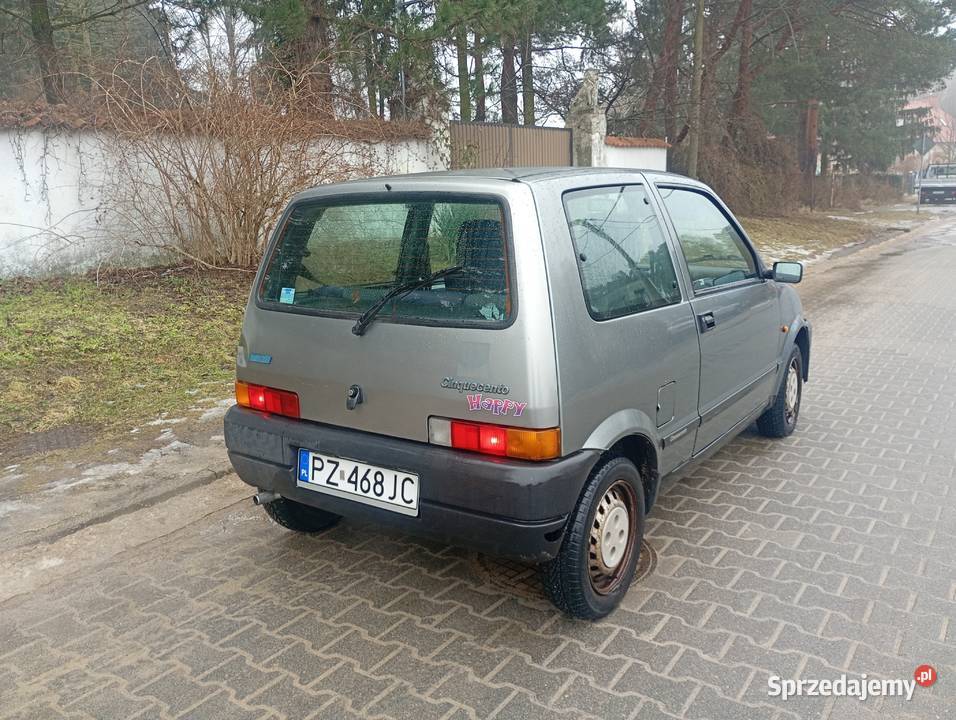 Fiat Cinquecento 900 na wtrysku 1997r 112 SUPER wielkopolskie Swarzędz sprzedam