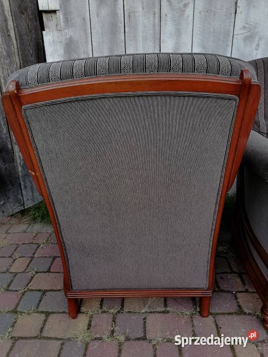 Fotele dębowe art deco vintage