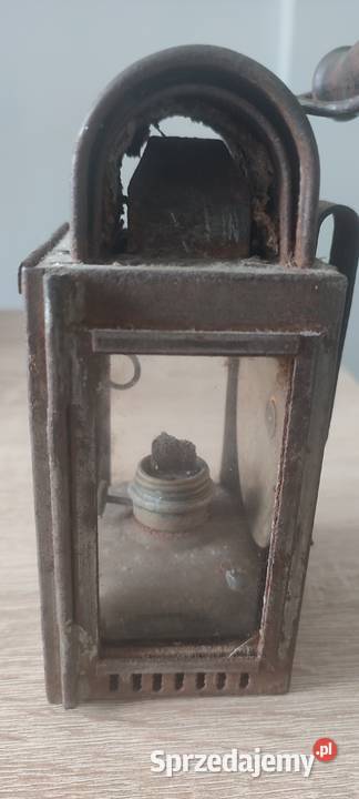 Ładna stara lampa kolejowa sygnowana Warszawa sprzedam
