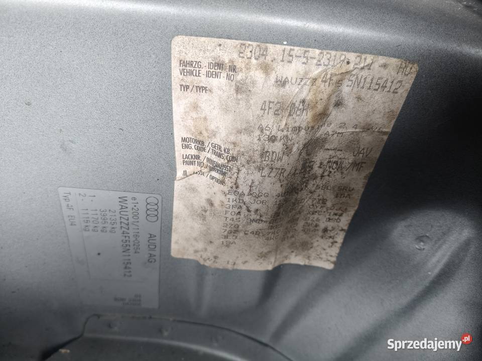 Cześć audi A6 c6 części Przemyśl