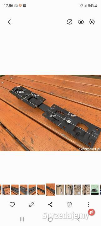 Zasuwa dwuskrzydłowarygiel do dzwi Kraków