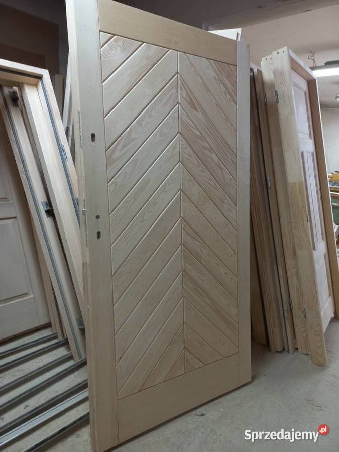 Drzwi zewnętrzne drewniane Gralskie 90 Dom i Ogród Brzesko sprzedam