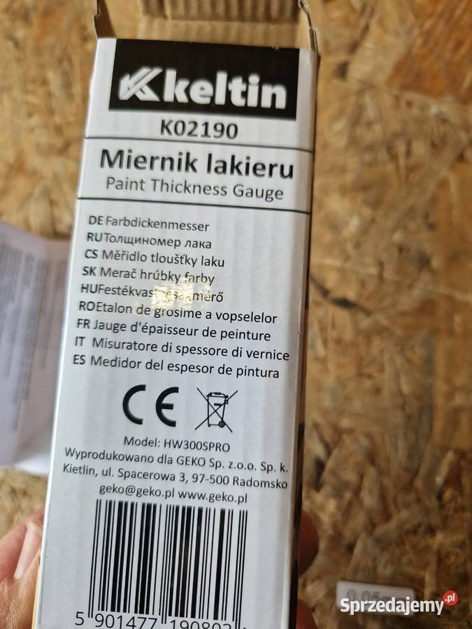 Miernik grubości lakieru LCD tester powłoki Mierniki elektryczne sprzedam