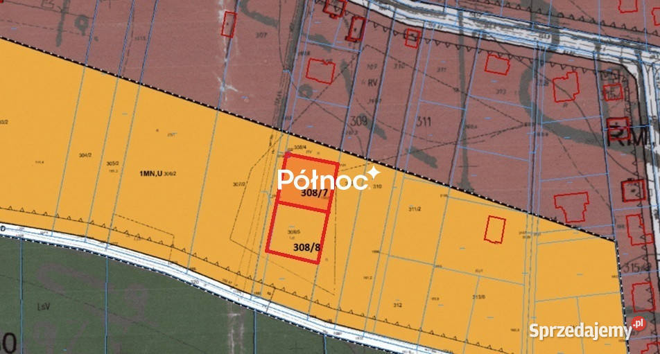 2 działki z MPZP 822m2 i 814m2 Łazy gm Łuków polna
