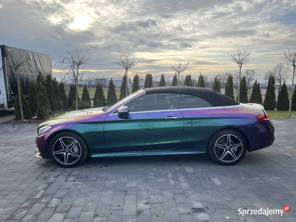Mercedes C300 CABRIO Stan idealny Brązowe skóry Zambrów