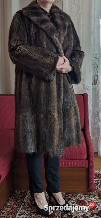 Futro naturalne vintage z piżmaka LXL Odzież damska Lublin