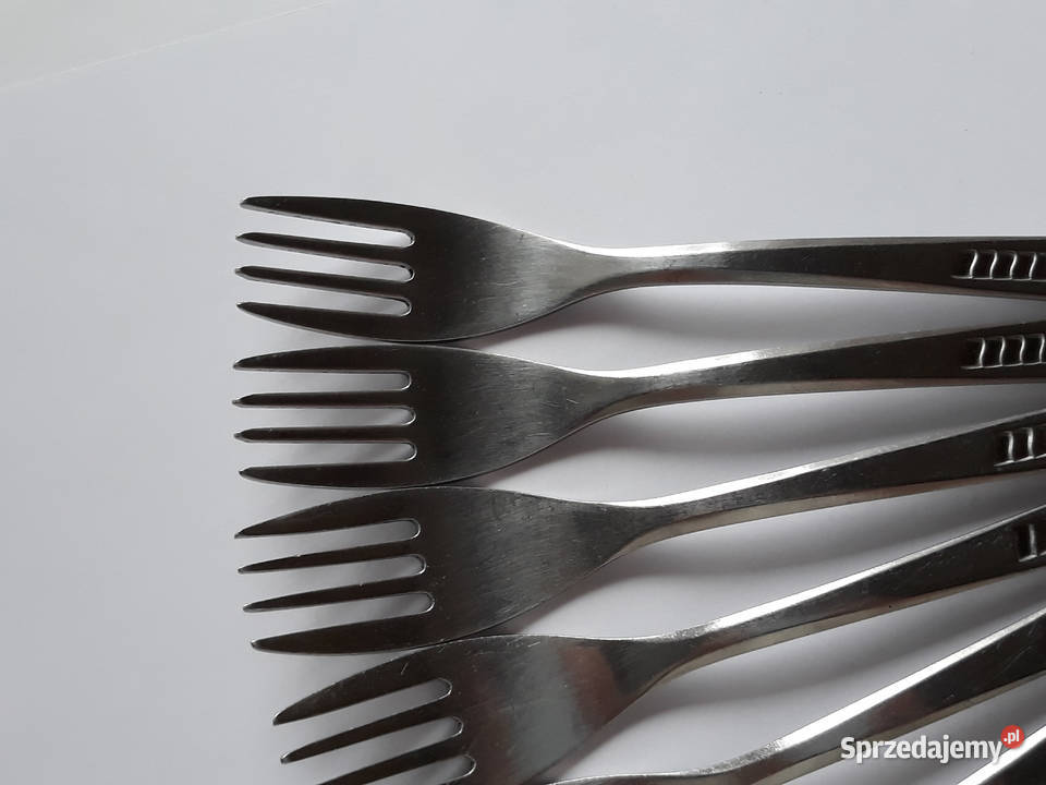 Widelce obiadowe KRATKA Polwid sztućce PRL Dąbrowa Górnicza