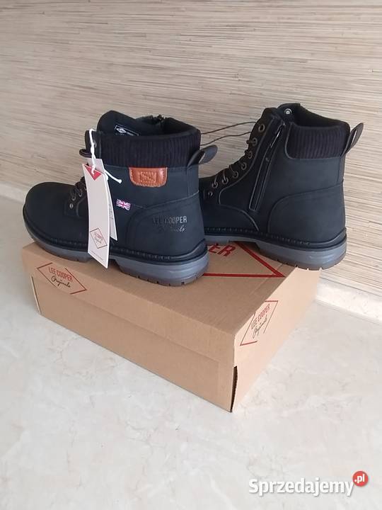 NOWE Buty męskie ocieplane sznurowane z zamkiem Zabrze