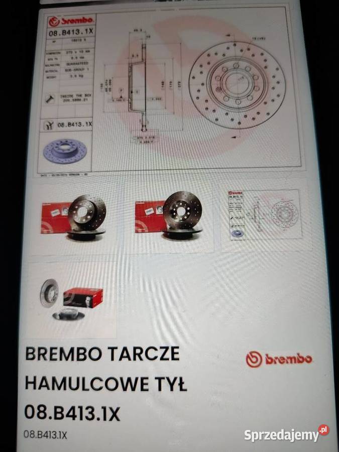 Tarcze Brembo Xtra 08B4131X Tarcze hamulcowe Tarcze hamulcowe Sosnowiec sprzedam