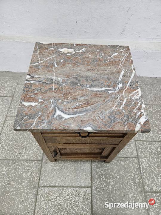 Szafka z marmurowym blatem komoda