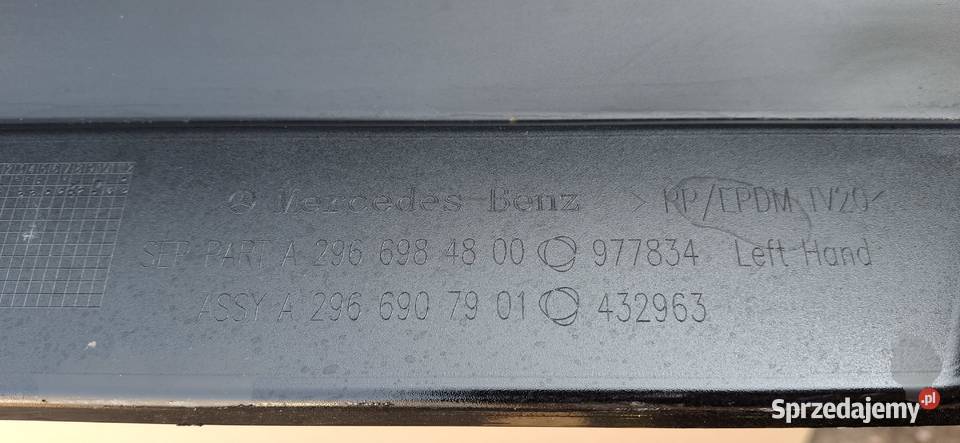 MERCEDES EQS AMG LISTWA PROGOWA LEWA NAKŁADKA