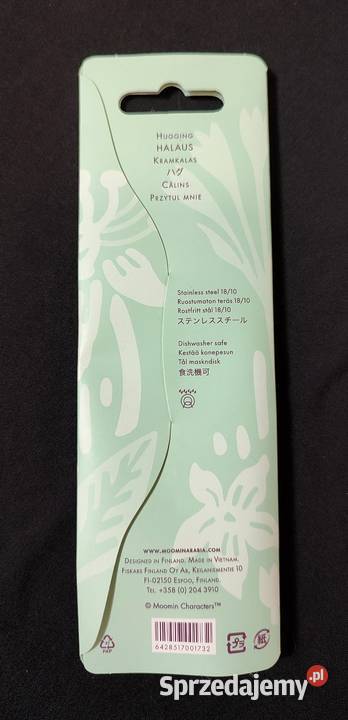 MUMINKI łyżeczka Arabia Finland PRZYTUL MNIE Jasień