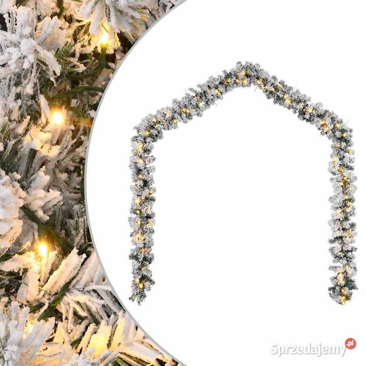 vidaXL Świąteczna girlanda z lampkami LED mazowieckie Warszawa sprzedam