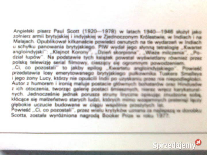 Paul Scott Ci co pozostali Kultura i Rozrywka