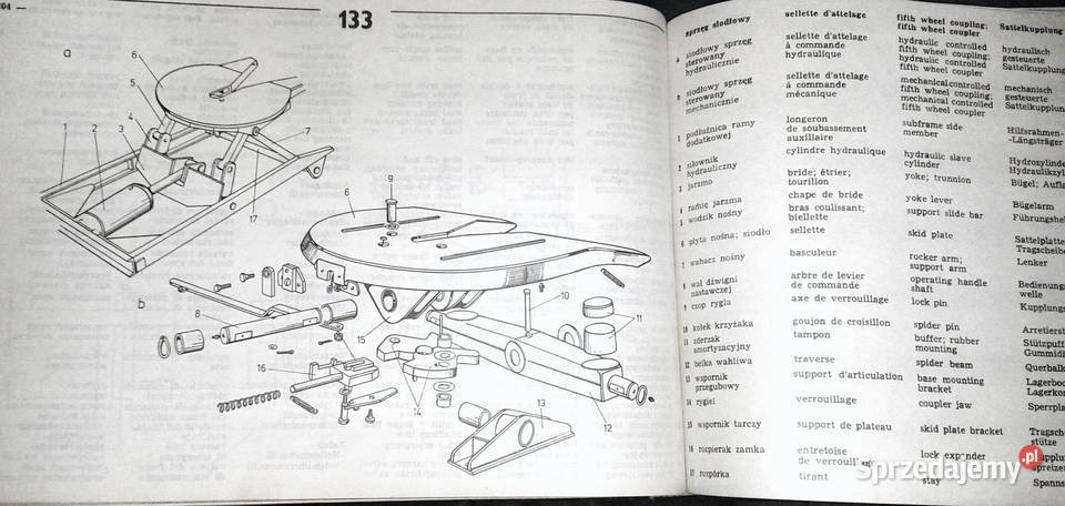 Ilustrowany słownik samochodowy 6języczny Cz Chełm