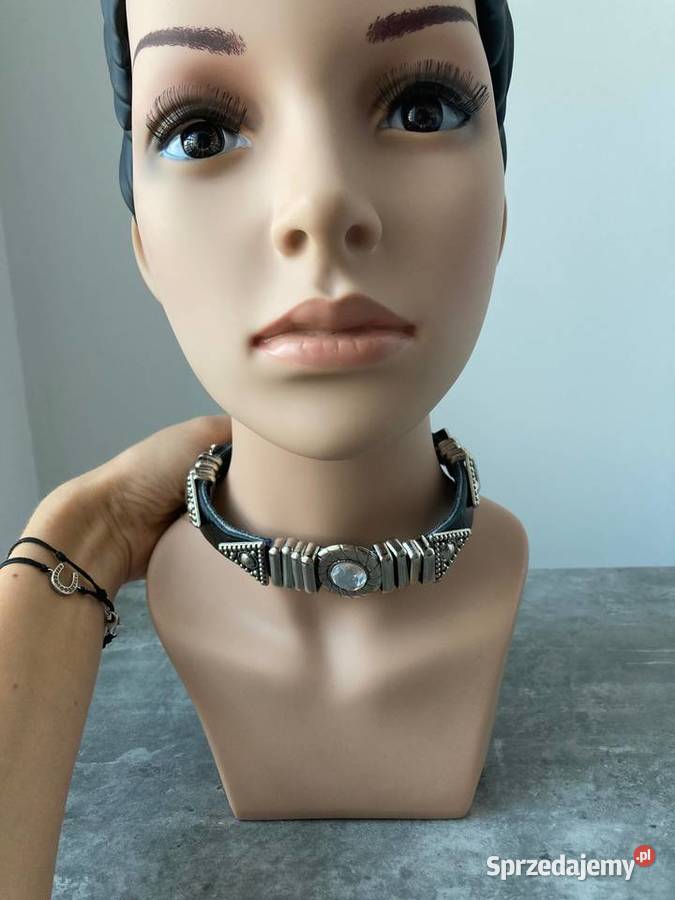 Nowa skórzana bransoletka na buty kozaki choker Galanteria i dodatki Nisko