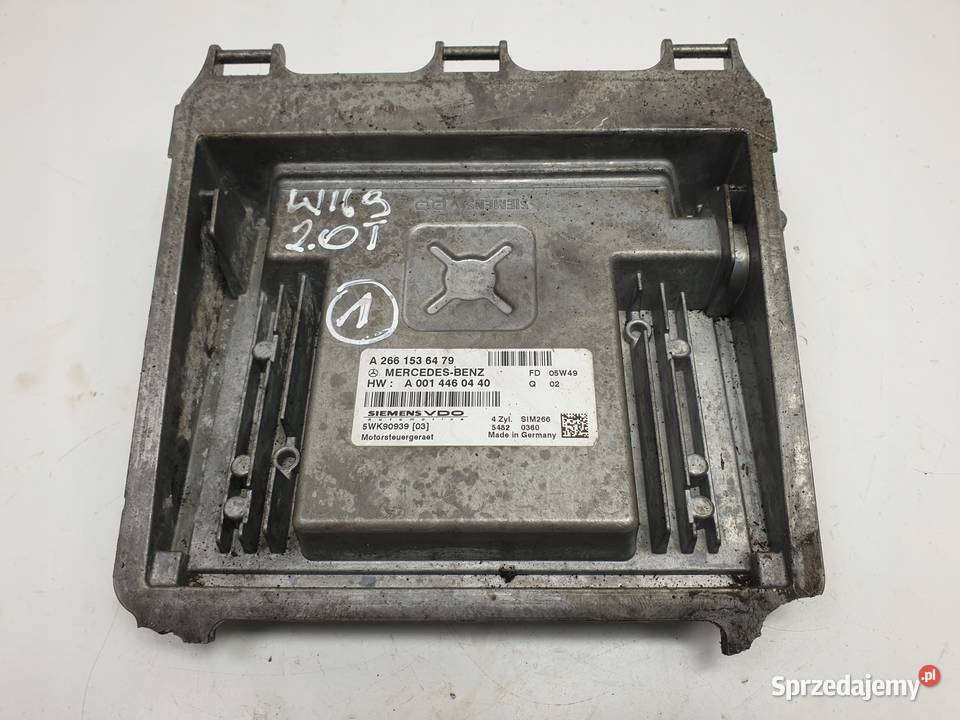 Mercedes W169 W245 20 T turbo STEROWNIK SILNIKA Chełm