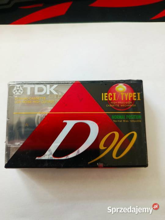 TDK D90 Kaseta magnetofonowa vintage lata 90 łódzkie Pabianice