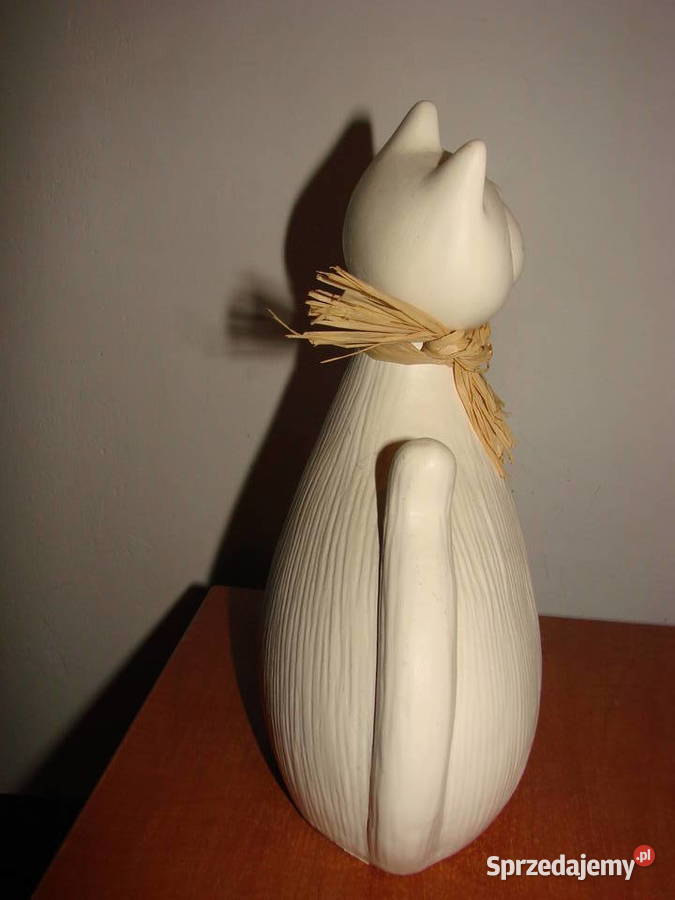Kot ceramiczna figurka Pruszcz Gdański