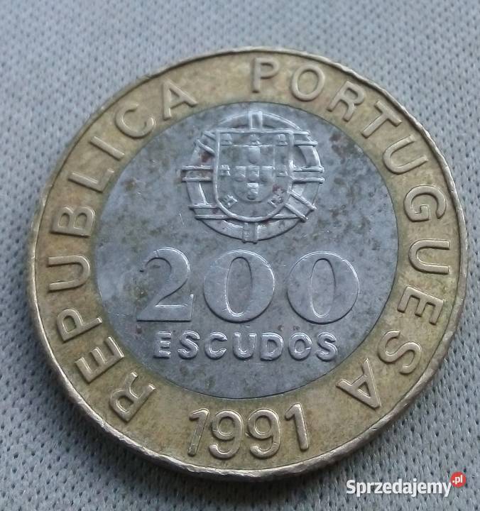 PORTUGALIA200 ESCUDOS1991 r Legionowo