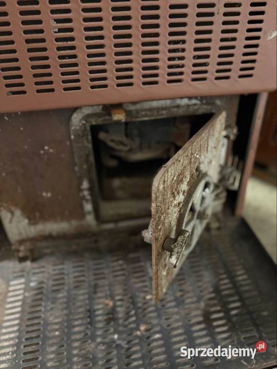 Pięć żeliwny szamotowy koza na węgiel PRL Piece wolnostojące Bełsznica