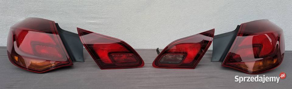 Lampy tył tylne ciemne komplet Opel Astra J IV Lampy tylne Mielęcin