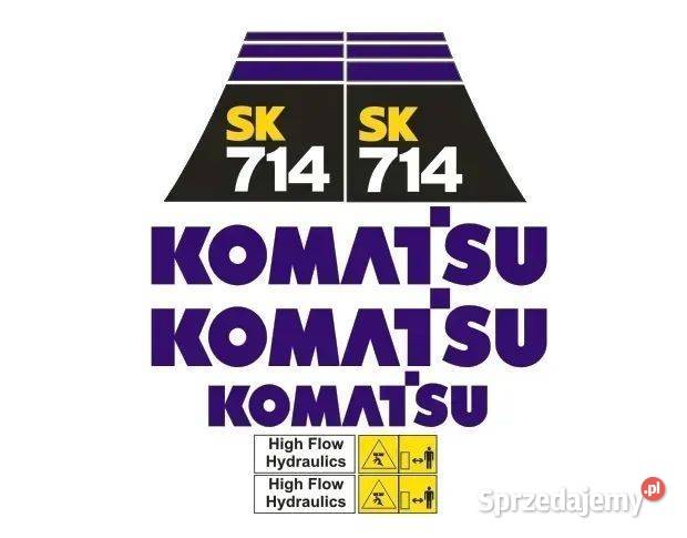 Naklejki oklejenie KOMATSU SK714 Zamiennik Karoseria Janików