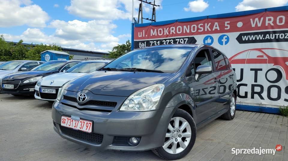 Toyota Corolla Verso 18 Benzyna LPG VVTi Długie benzyna+LPG Wrocław