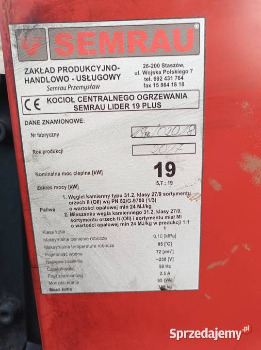 Piec Semrau Łowicz
