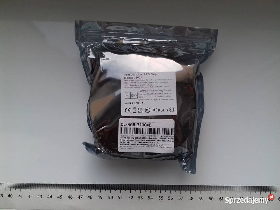 LED RGB 12V 4pin 1m 3x oświetlenie płyt głównych tuning Bydgoszcz