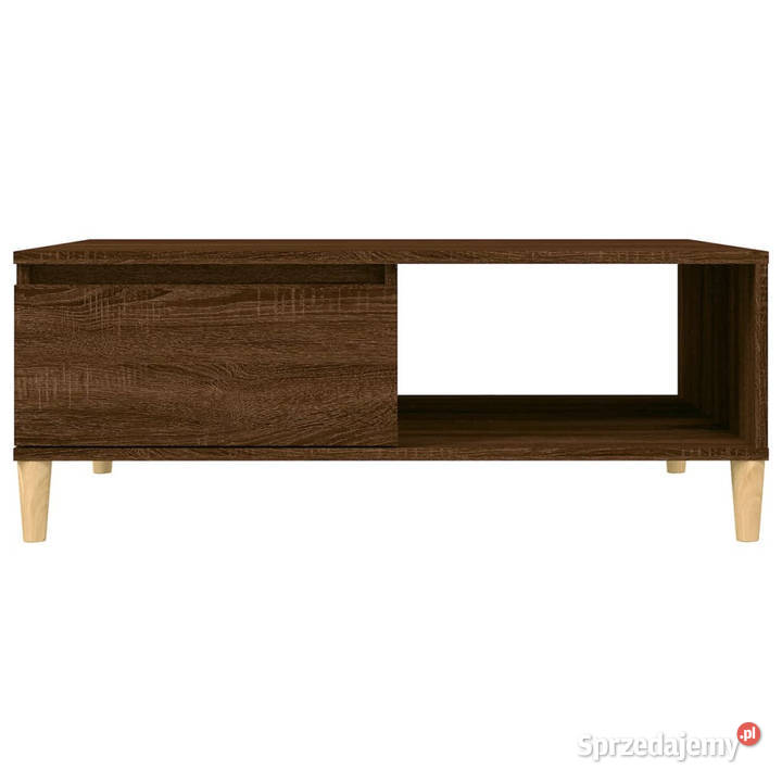 Stolik kawowy brązowy dąb 90x60x35 materiał mazowieckie Warszawa