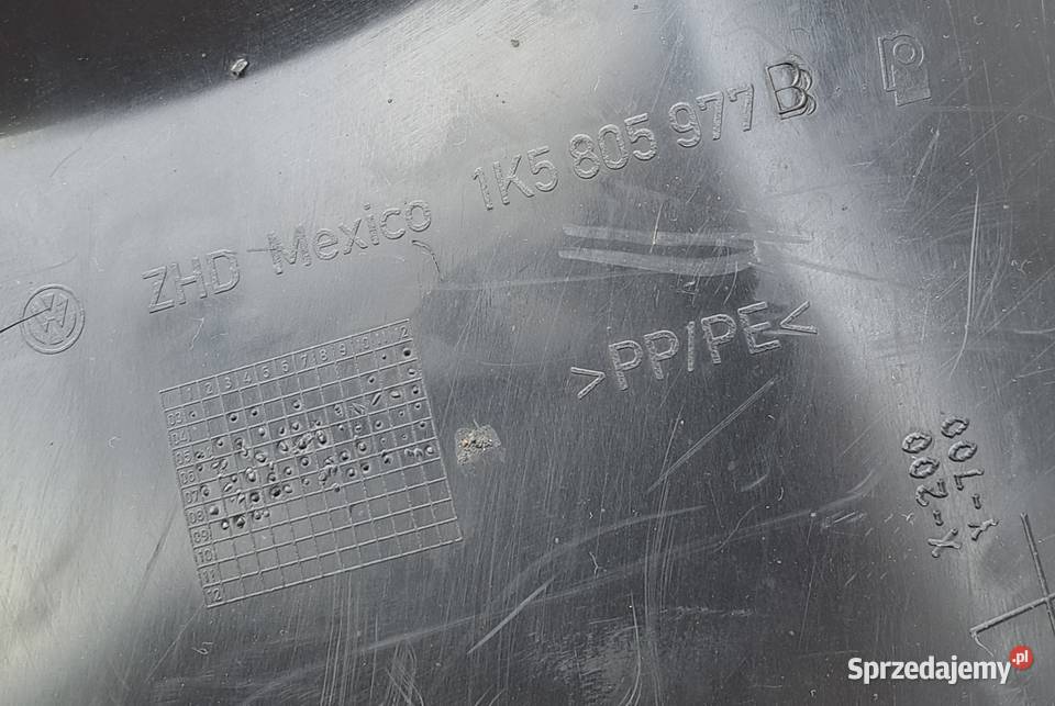 Nadkole lewy przód VW Golf V VI Kombi 1K5805977B Mielęcin