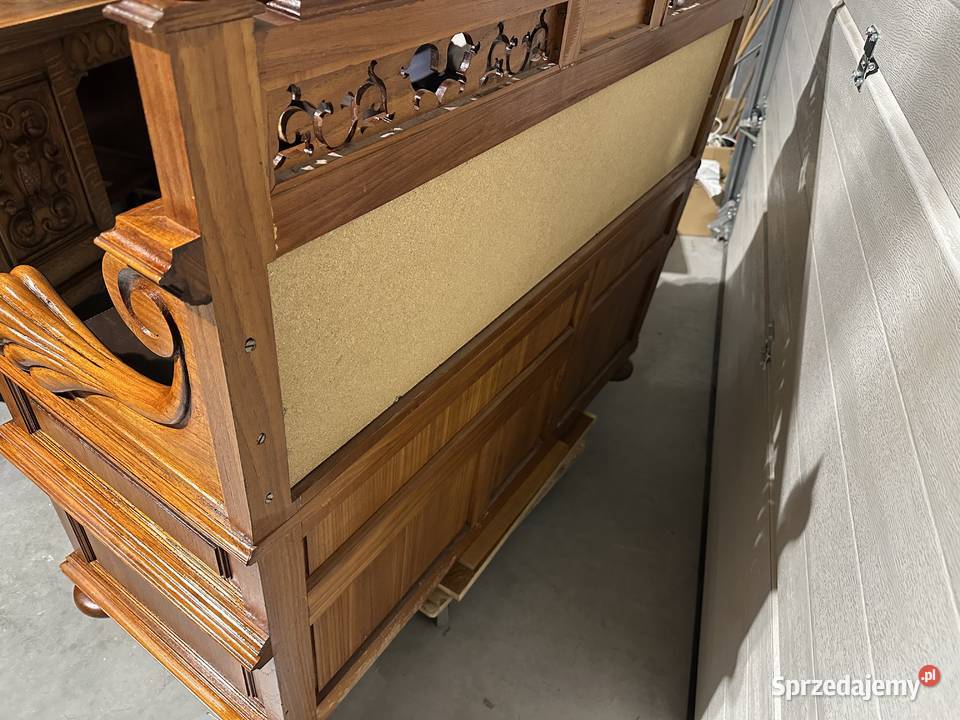 Antyczna drewniana dekoracyjna ławka wielkopolskie Sławoszewek sprzedam