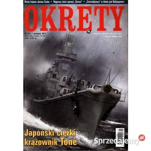 Okręty 62011 japoński ciężki krążownik Tone Czasopisma
