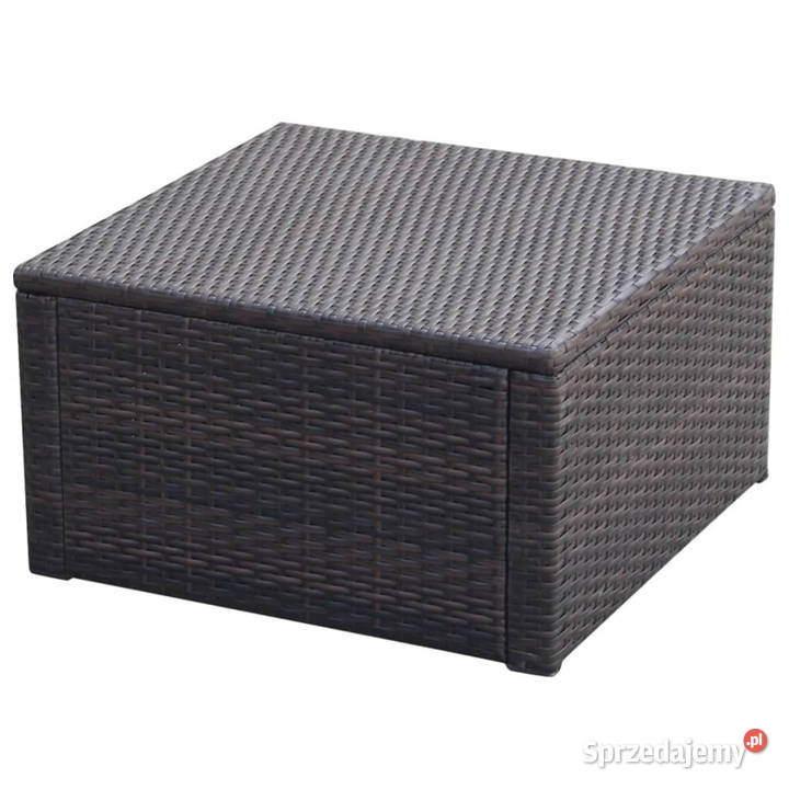 Puf 53 x 53 x 30 polirattanowy brązowy WM42670 Warszawa sprzedam