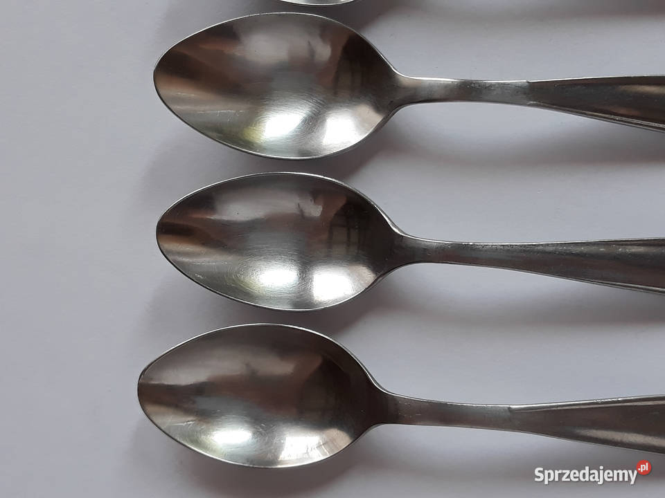Łyżeczki do herbaty 2 KŁOS Gerlach sztućce PRL Sztućce śląskie Dąbrowa Górnicza