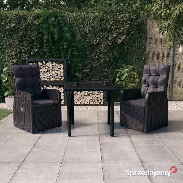 vidaXL 3cz zestaw mebli ogrodowych z