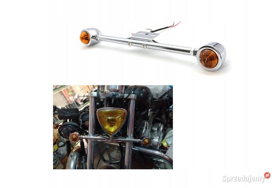 KIERUNKOWSKAZY ZE STELAŻEM DO MOTOCYKLA CHOPPER Mocowania i uchwyty sprzedam