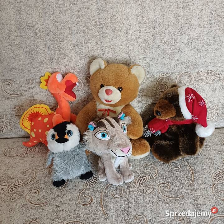 Zestaw maskotek pluszaki 5 maskotki Sieradz