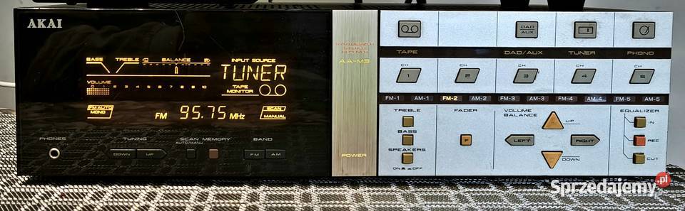 Amplituner vintage AKAI model AAM3 sprawdzony Elektronika Piotrków Trybunalski