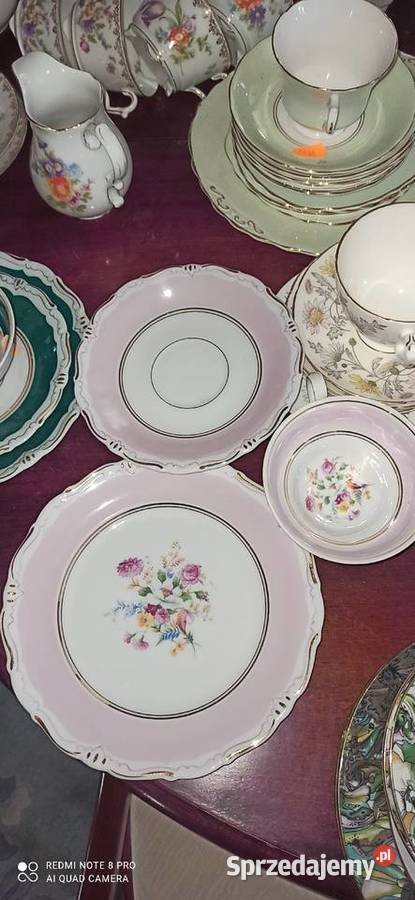 Filiżanka z talerzykiem deserowym Eisenberg Z Porcelana i szkło pomorskie Gdańsk